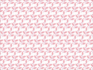 Fototapeta na wymiar Rose pink plant leaves Illustration Vector Background Pattern
