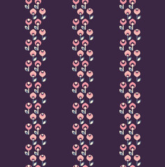 Abstract modern floral seamless pattern