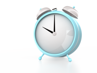 alarm clock isolated on white