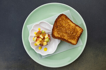 delicious tartar in an Italian restaurant
