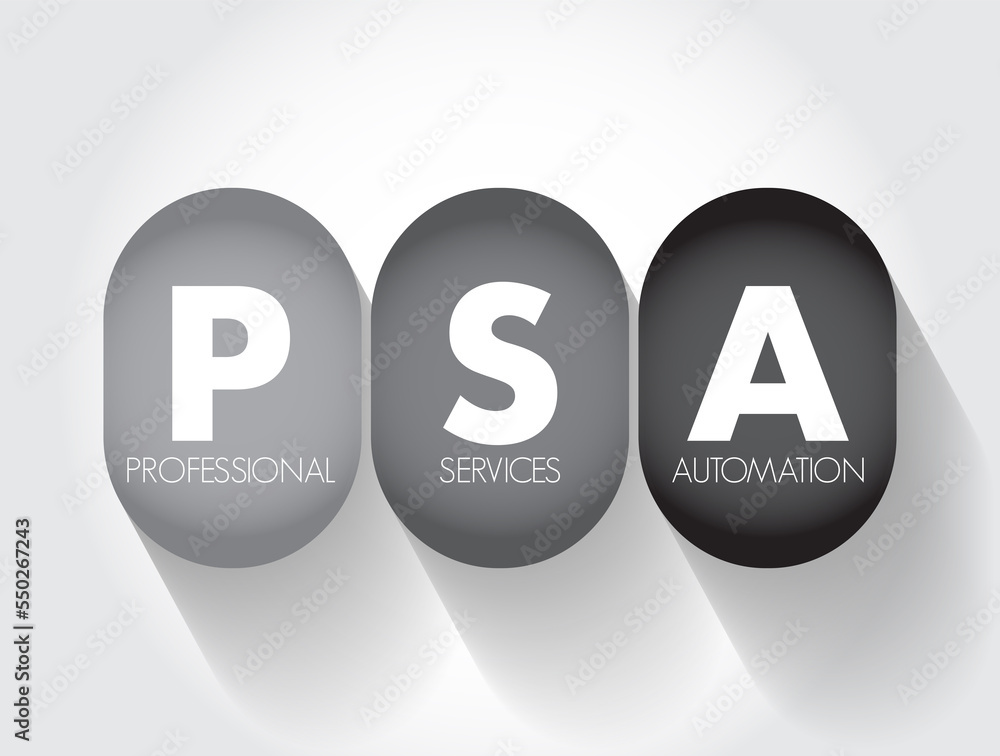Poster psa professional services automation - software designed to assist professionals with project manage