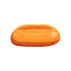 Ciabatta cartoon illustration. Ciabatta. Bakery, menu, food concept