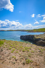 Fototapeta na wymiar Cala Mitger in Menorca Island, Spain.