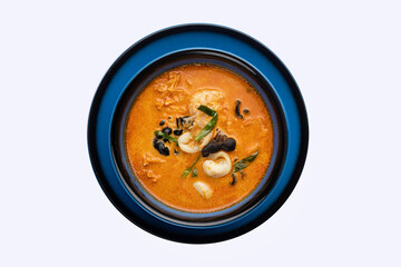 delicious soup in a restaurant
