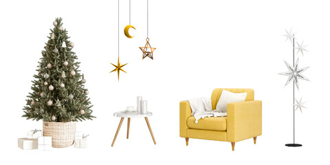 Christmas tree with gifts