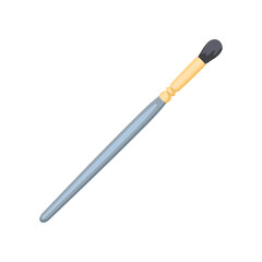 Contour makeup brush vector illustration. Cosmetic tool for face paint and contour isolated on white background. Beauty, makeup, cosmetology concept