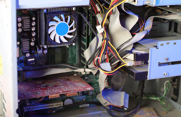 replacement of the cpu fan in the computer