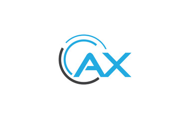 Technology and tech connect circle logo design vector with alphabet brand and business flat icon design