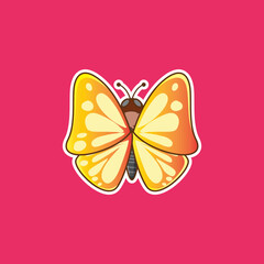 Colorful Butter fly with background