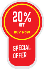 Illustrator vector graphics gradient of market sale for business and online shop, etc.