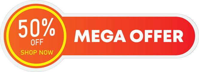 Illustrator vector graphics gradient of market sale for business and online shop, etc.