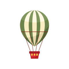 Naklejka premium Hot air balloon cartoon illustration. Retro hot air balloon. Transportation concept