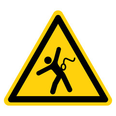 Safety Harness Required Symbol Sign, Vector Illustration, Isolated On White Background Label. EPS10