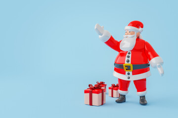santa claus toy with gifts