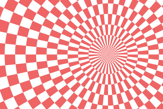 Vector abstract background. Simple illustration with optical illusion, op art.