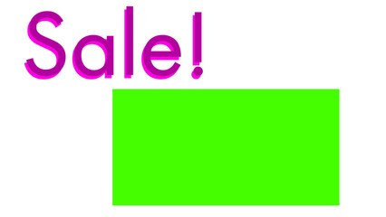 A transparent sale sign design element.