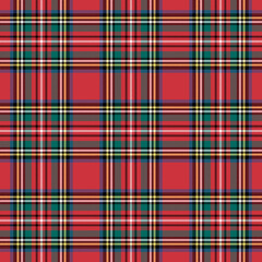 royal stewart red and white plaid tartan pattern