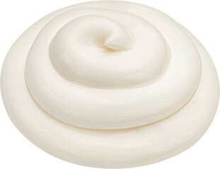 Mayonnaise swirl isolated