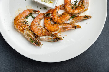 a delicious seafood dish in a restaurant
