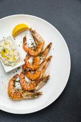 a delicious seafood dish in a restaurant
