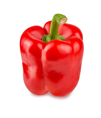 Pepper isolated on white background with clipping path