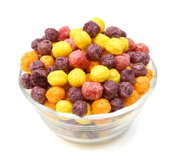 Delicious and nutritious fruit cereal loops flavorful, healthy and funny addition to kids breakfast