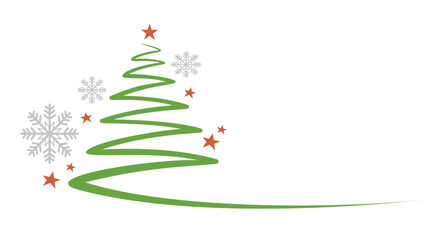 Merry christmas background illustration for use as a template for flyer or for use in web design.