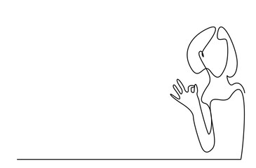 woman okay like agreement sign fingers female young beautiful slim 