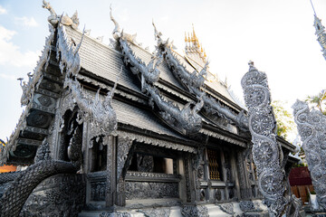 Silbertempel in Chiang Mai, Thailand, Asien von außen
