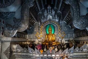 Silbertempel in Chiang Mai, Thailand, Asien von innen
