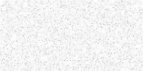 An abstract halftone texture. A chaotic pattern of black dots on a white background