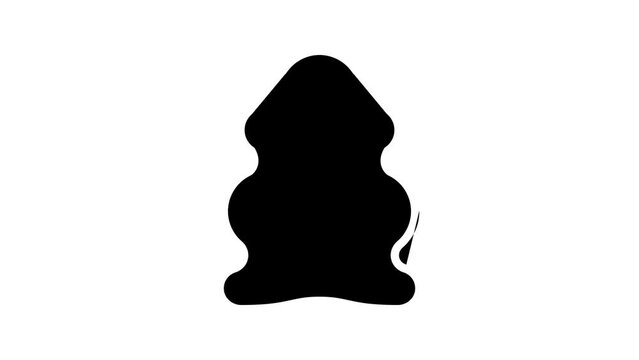 skin sheep line icon animation