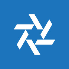 Vector logo template with letter R , combination logo that combines the shape of a star and the initial letter R, Design elements with stars