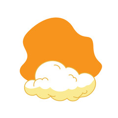 Sunset Cloud Illustration