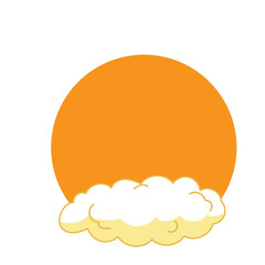 Sunset Cloud Illustration