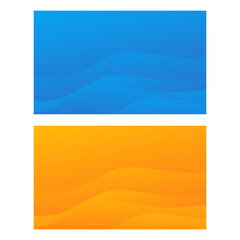 Set of Modern abstract wavy background for presentations, banners, posters, etc