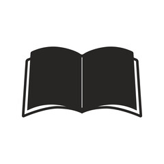 Simple book icon isolated.