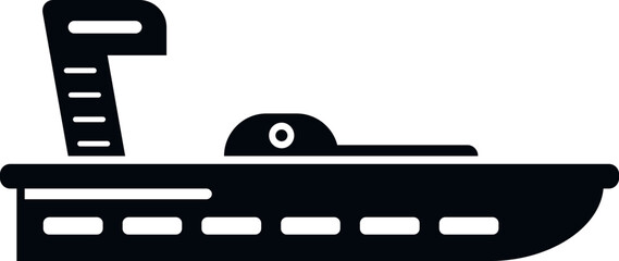 Life rescue boat icon simple vector. Sea lifeboat. Flood raft
