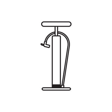 Bicycle and motorcycle air pump icon