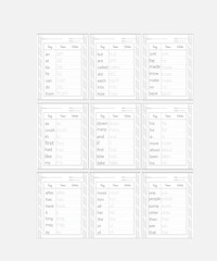 Sight Words Tracing Worksheets