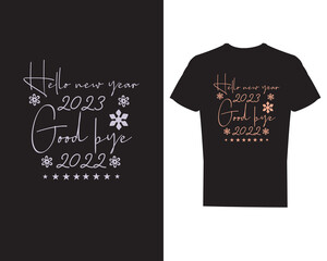 Happy New Year T-shirt Design 2023