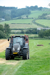 Fototapeta premium Farm machinery working