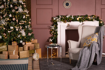 Cozy Christmas living room