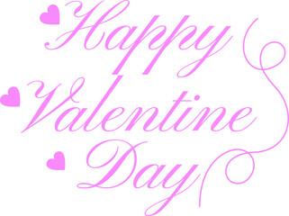 Fototapeta na wymiar Happy Valentine Lettering Icon