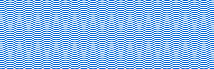 Curved wave lines pattern on white background. Wave striped lines pattern for backdrop and wallpaper template. Simple curved lines with repeat stripes texture. Striped background, vector