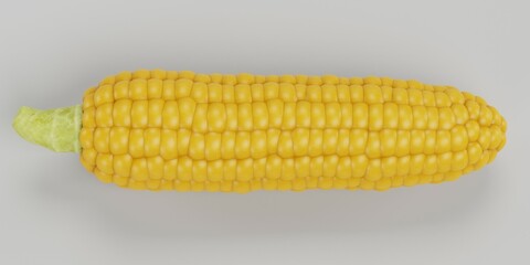 Realistic 3D Render of Corn