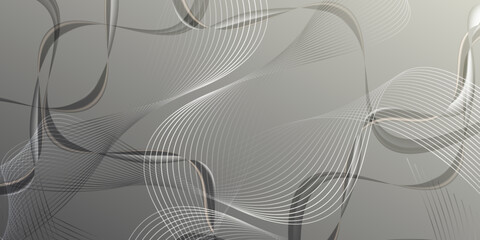 Silver luxury background. Modern flat illustration. Premium diagonal line abstract background