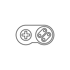 Gamepad, technology icon in line style icon, isolated on white background