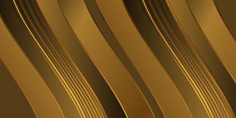 Modern dark yellow abstract technology gradient business background wallpaper with geometric shapes. vector illustration