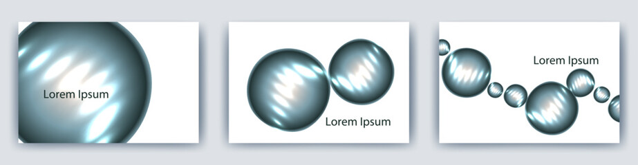 光る楕円ボタンイラストの　ベクターテンプレートカード/はがき/名刺/ショップカード/キラキラしていて透明感のある背景　壁紙/テクノロジー